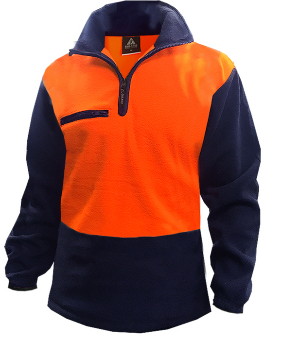 Safe T Tec | Polar Fleece 360gsm DO Orange/Navy | 801095