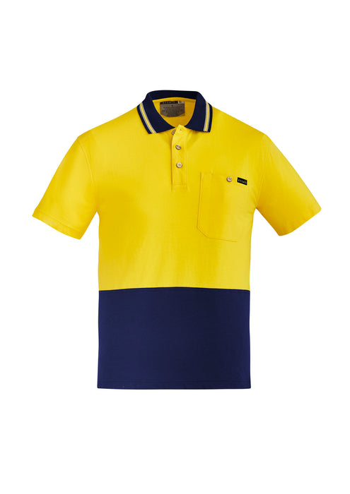 Syzmik Workwear | Hi Vis Cotton Short Sleeve Polo | ZH435